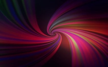 Eğri çizgileri olan koyu mor vektör arkaplanı.