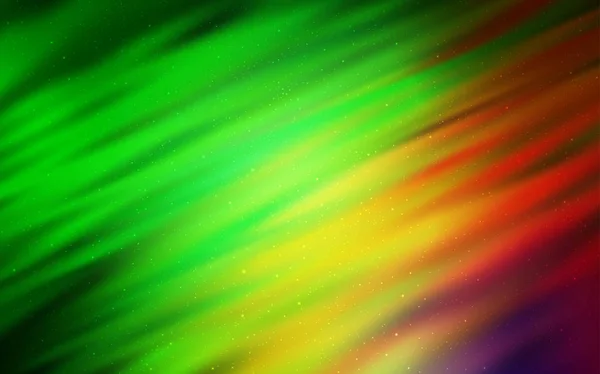 Vert clair, texture vectorielle rouge avec étoiles laiteuses . — Image vectorielle