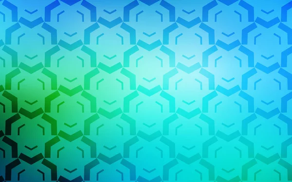 Modèle vectoriel bleu clair, vert avec lignes. — Image vectorielle