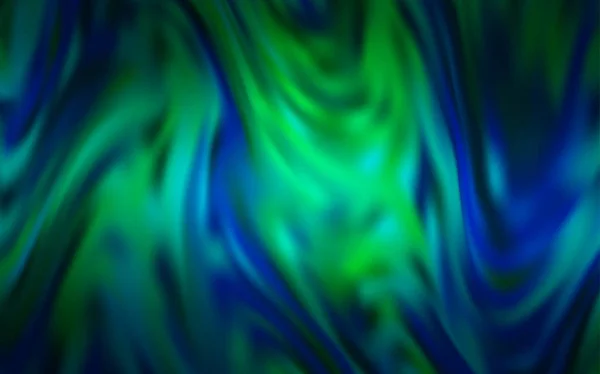 Hellblauer, grüner Vektor verschwommenes helles Muster. — Stockvektor
