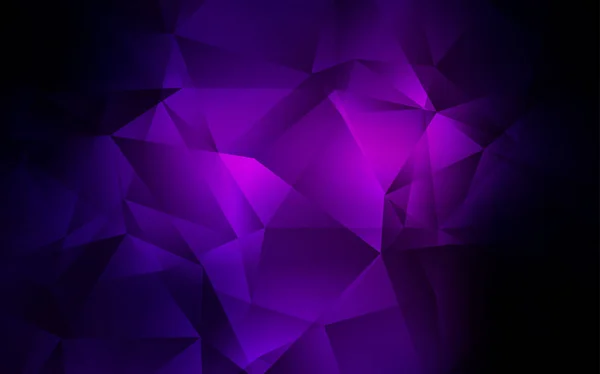 Dark Purple Vektor Polygon abstrakten Hintergrund. — Stockvektor