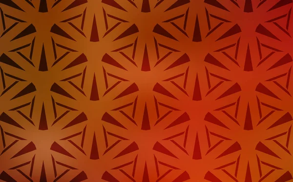 Luz naranja vector fondo con triángulos. — Vector de stock
