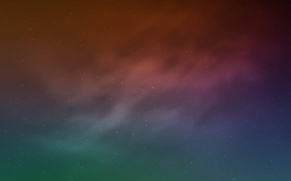 Светло-зеленая, красная векторная текстура со звездами молочного пути
.