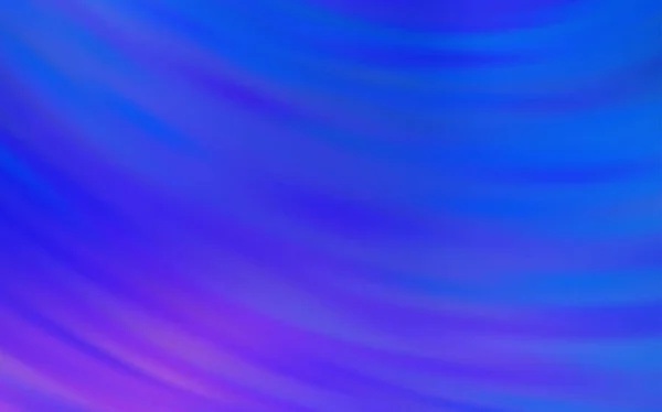Hellrosa, blauer Vektorhintergrund mit geschwungenen Linien. — Stockvektor