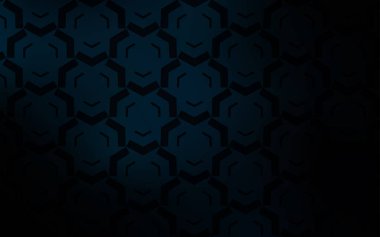 Eğri çizgileri olan koyu mavi vektör şablonu.