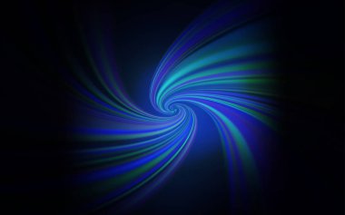 Eğri çizgileri olan koyu mavi vektör arkaplanı.