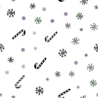 Koyu Pembe, tatlı xmas lolipop ile Yeşil vektör dikişsiz arka plan.