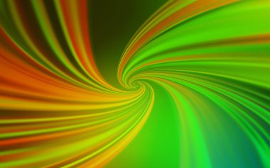 Açık Yeşil, bükülmüş çizgilerle sarı vektör dokusu.