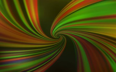 Eğri çizgileri olan koyu yeşil vektör şablonu.