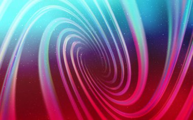 Açık mavi, galaksi yıldızları ile kırmızı vektör arka plan.