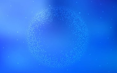 Gökada yıldız ışık mavi vektör arka plan.