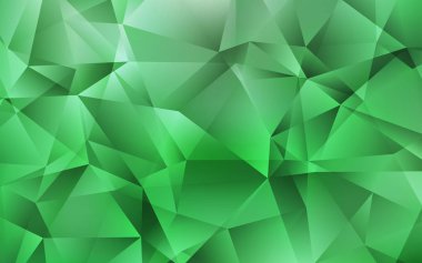 Açık Yeşil vektör çokgen deseni.