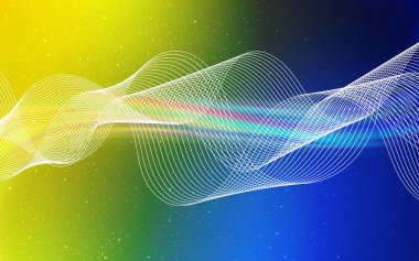 Açık Mavi, Sarı vektör bulanık desen.