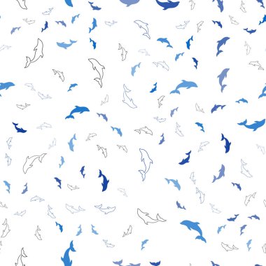 Yunuslar ile Lacivert vektör sorunsuz şablon.