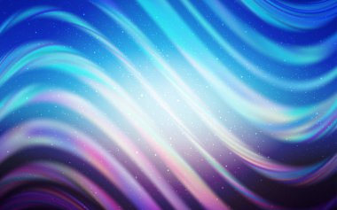 Açık Pembe, Gece gökyüzü yıldızları ile Mavi vektör deseni.