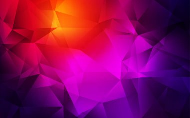 Koyu Pembe, Kırmızı vektör çokgen soyut düzeni.