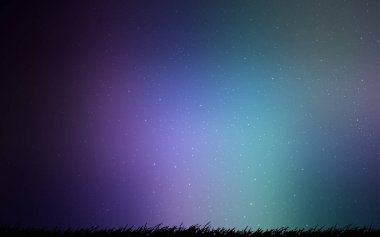 Koyu pembe, alanı şablonuyla mavi vektör yıldız.