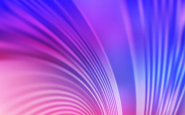 Açık Pembe, bükülmüş çizgilerle mavi vektör düzeni.