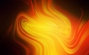 Koyu Turuncu vektör parlak şablonu bulanıklaştırdı.