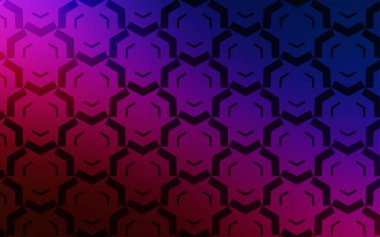 Koyu mavi, kıvrımlı çizgileri olan kırmızı vektör deseni.