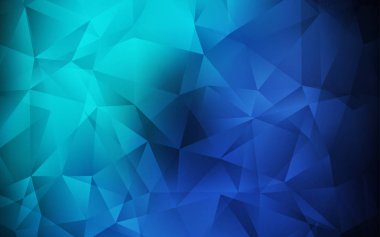 Koyu mavi, yeşil vektör çokgen arkaplan.