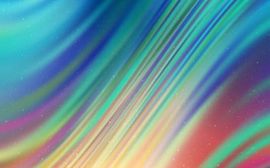 Açık Mavi, Kozmik yıldızlarla sarı vektör düzeni.