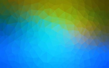 Koyu mavi, yeşil vektör çokgen şablonu.