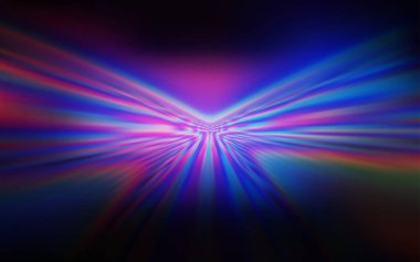 Koyu Pembe, bükülmüş çizgilerle mavi vektör deseni.