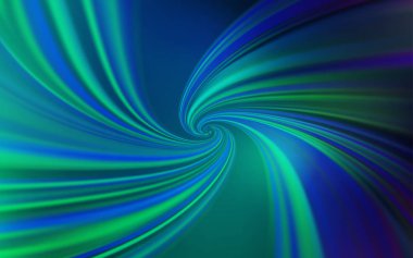 Açık Mavi, wry hatları ile Yeşil vektör fon.