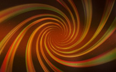 Gece gökyüzü desenle koyu turuncu vektör yıldız.