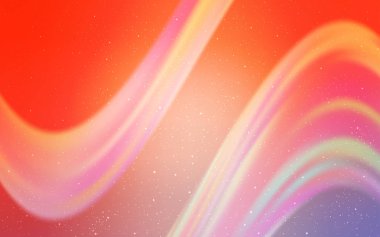 Galaksi yıldızları ile açık turuncu vektör arka plan.