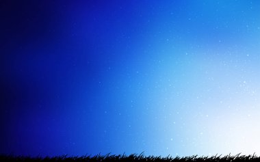 Kozmik Yıldızlar ile açık mavi vektör düzeni.