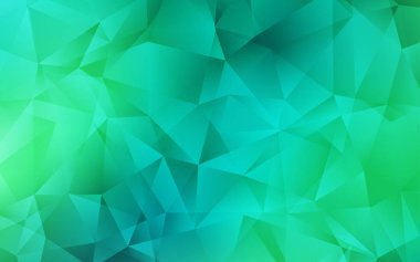 Açık Yeşil vektör üçgen mozaik dokusu.