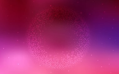 Koyu Mor, Kozmik yıldızlarla pembe vektör düzeni.