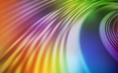 Kavisli çizgilerle açık çok renkli vektör düzeni.