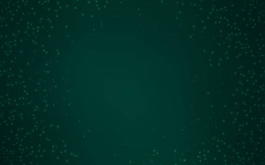 Uzay yıldızları ile Koyu Yeşil vektör şablonu.