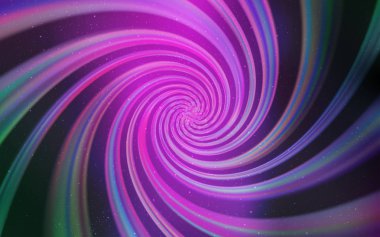 Hafif pembe, yeşil vektör arka plan gökada yıldız ile.