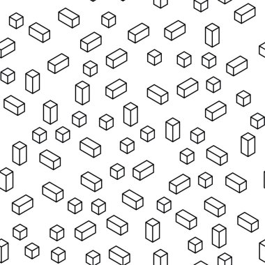 Koyu Mavi vektör sorunsuz, eşkenar dörtgen ile izometrik şablon.