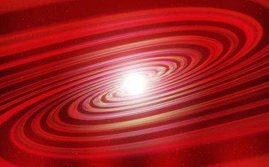 Işık kırmızı vektör düzen kozmik yıldız ile.