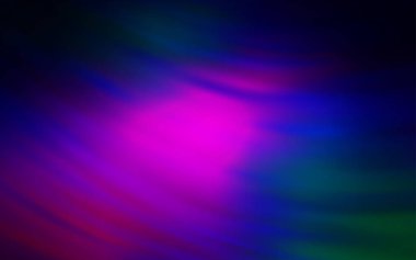 Koyu pembe, kıvrımlı çizgileri olan mavi vektör şablonu.