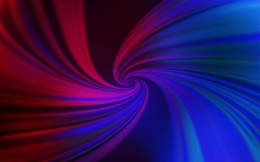 Koyu Mavi, bükülmüş çizgilerle kırmızı vektör düzeni.