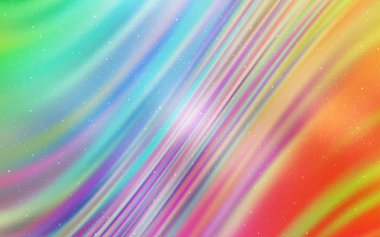 Kozmik yıldız düzeniyle ışık çok renkli vektör.