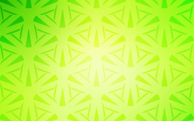  kristaller ile şablon, üçgenler.