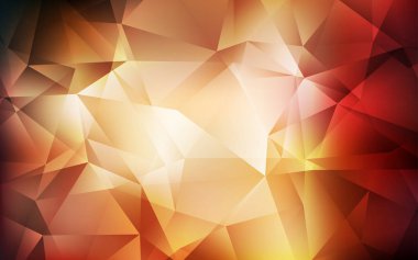 Koyu Turuncu vektör çokgen arkaplan.