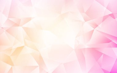 Açık Pembe, Sarı vektör soyut mozaik arkaplan.