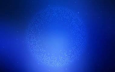 Gece gökyüzü desenle koyu mavi vektör yıldız.