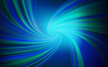 Eğri çizgileri olan koyu mavi vektör arkaplanı.