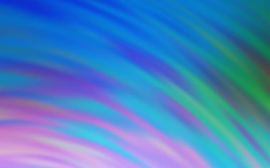 Açık Mavi, eğri çizgileri olan yeşil vektör şablonu.