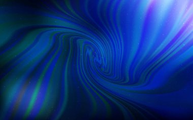 Koyu mavi vektör arka plan gökada yıldız ile.