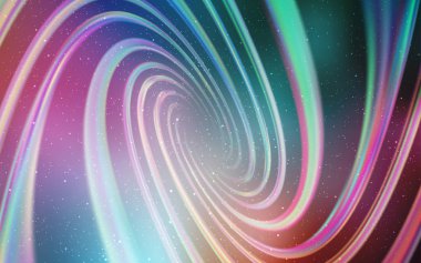 Açık yeşil, gece gökyüzü yıldızları ile kırmızı vektör deseni.